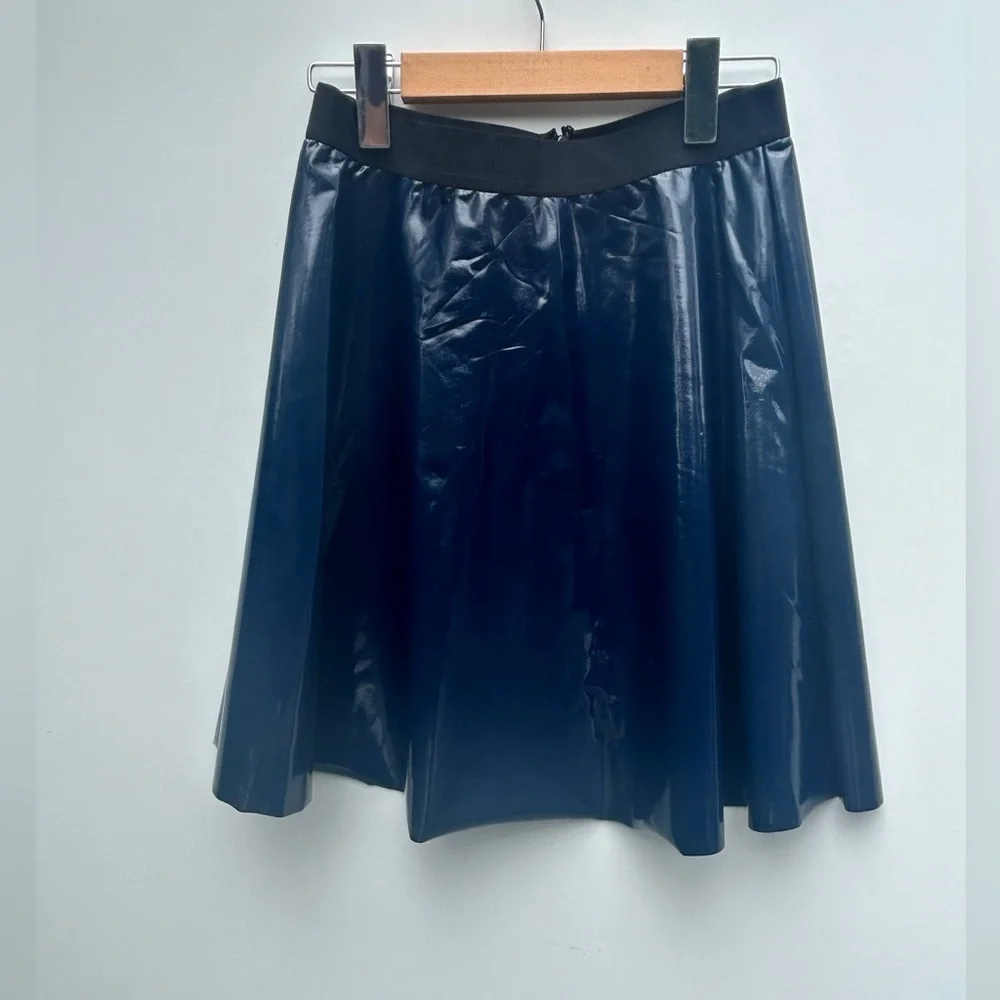 Pinko Skirt navy blue designer High Waist made in Italy